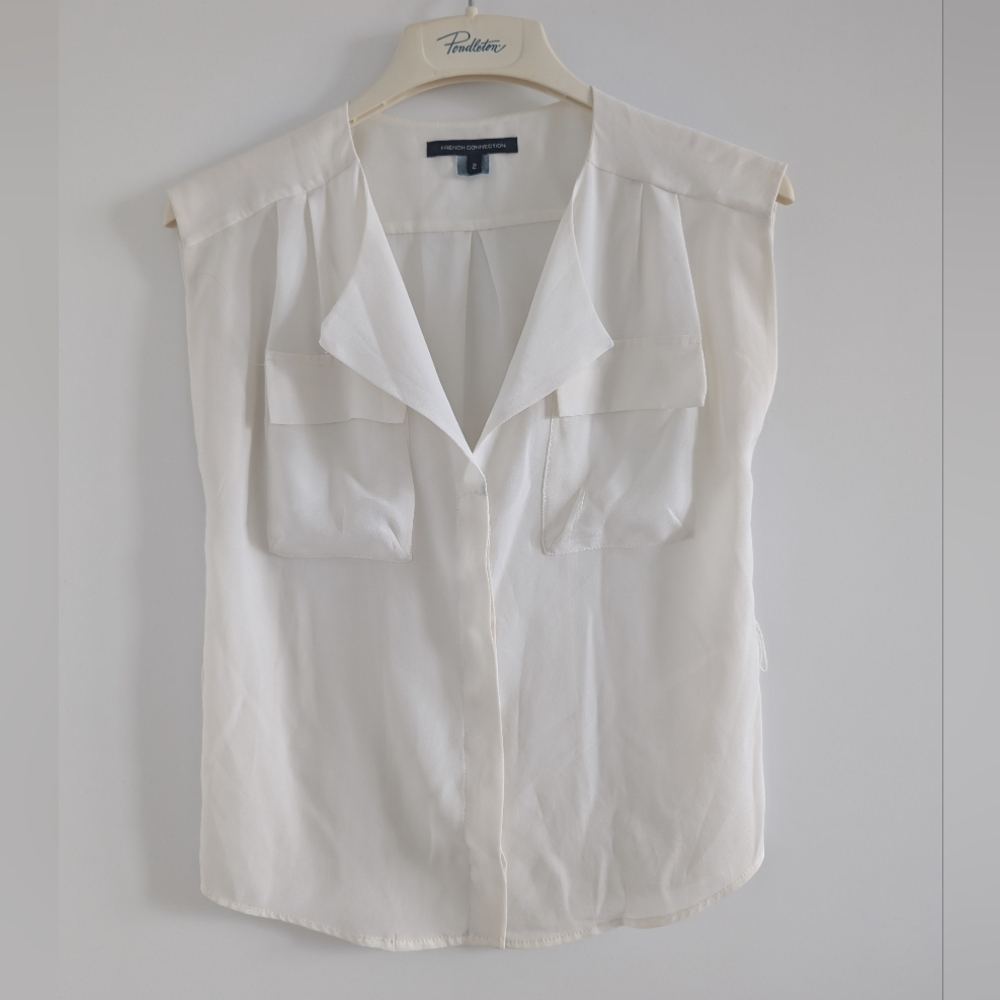 French Connection White Shirt (Size 2)